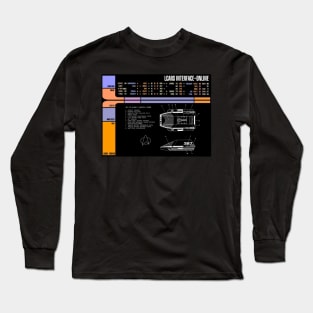 Library Computer Readout Showing Movie Era Shuttle Long Sleeve T-Shirt